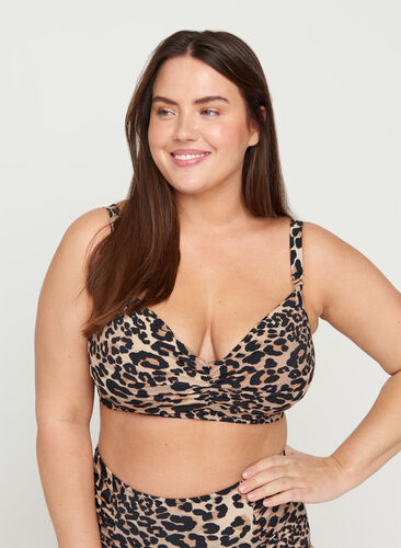 Bikiniöverdel, Leopard Print, Model image number 0