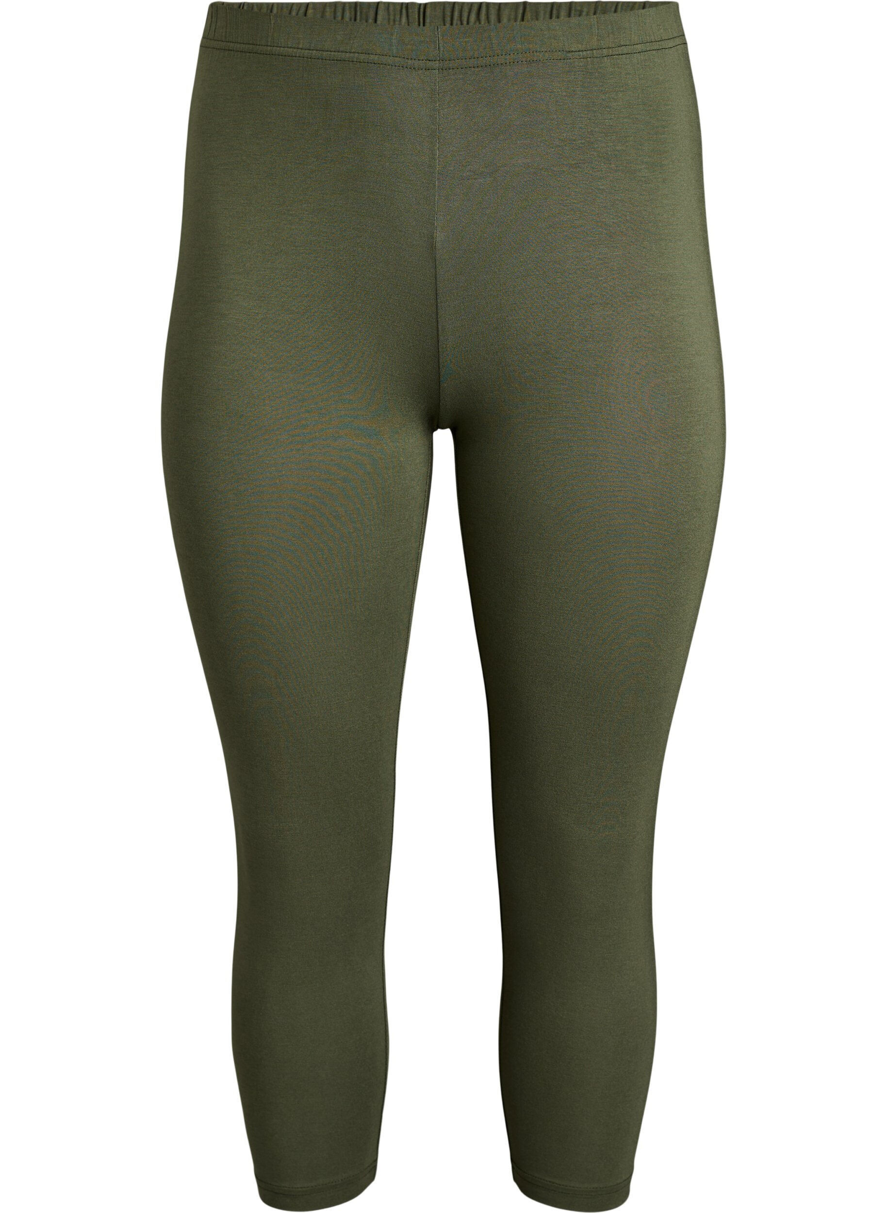 Zizzi3/4 bas-leggings, Gr&ouml;n, Packshot image number 0