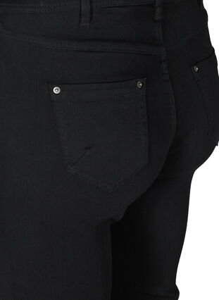 Ellen Jeans med högmidja och bootcut, Black, Packshot image number 3