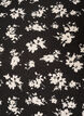 Blus med l&aring;nga &auml;rmar och blommigt tryck, Svart, Packshot image number 2