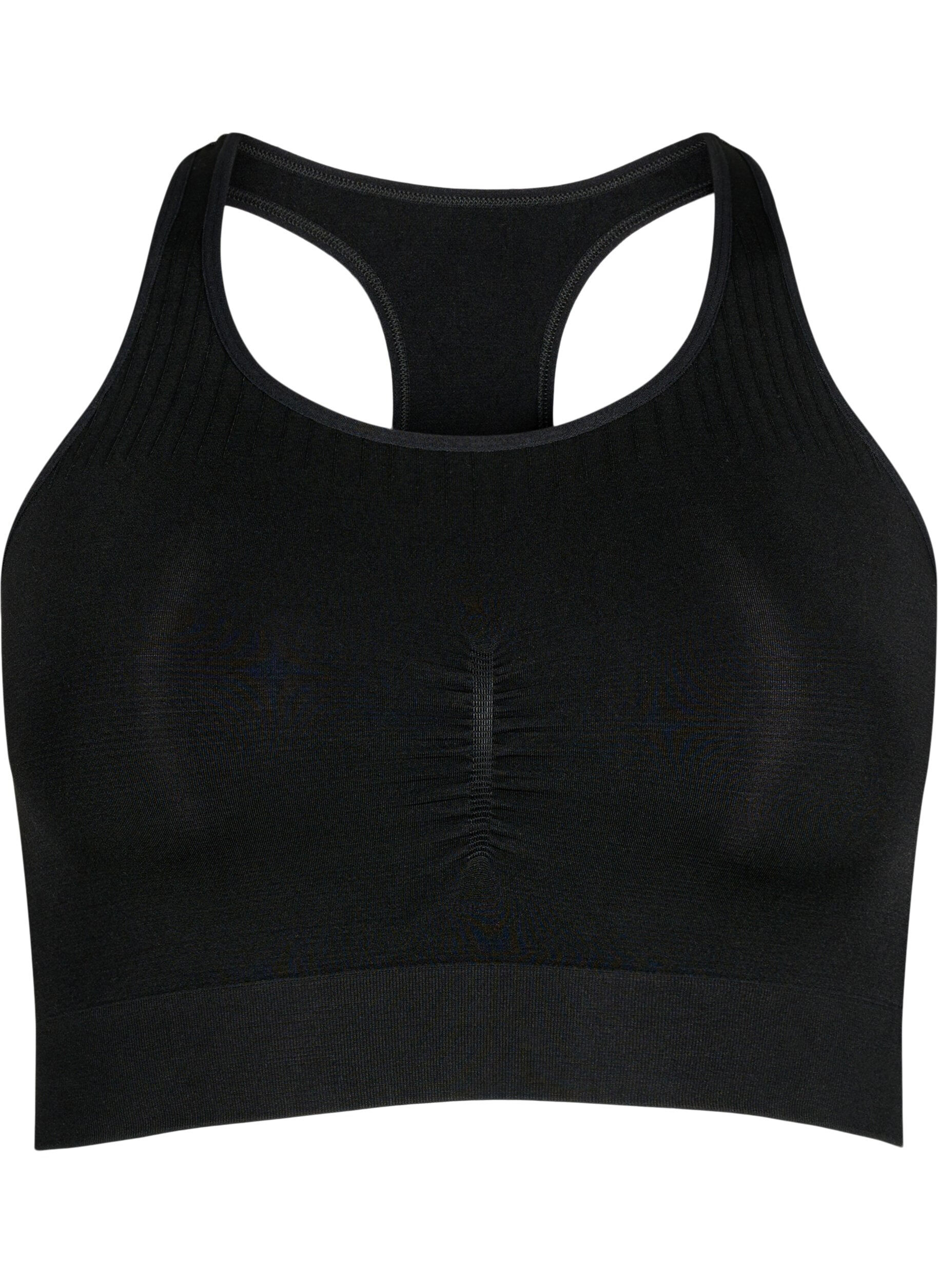Zizzi Seamless bh, Black, Packshot image number 0