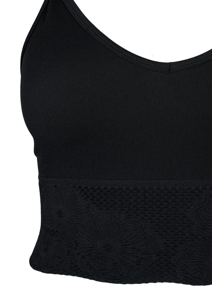 Seamless bh-topp, Black, Packshot image number 2