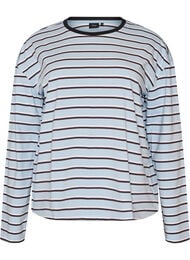 Bas-t-shirt med l&aring;nga &auml;rmar, Bl&aring;