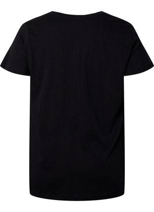  T-shirt till träning med print, Black w. Extreme, Packshot image number 1