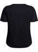 T-shirt med tryck, Svart, Packshot image number 1