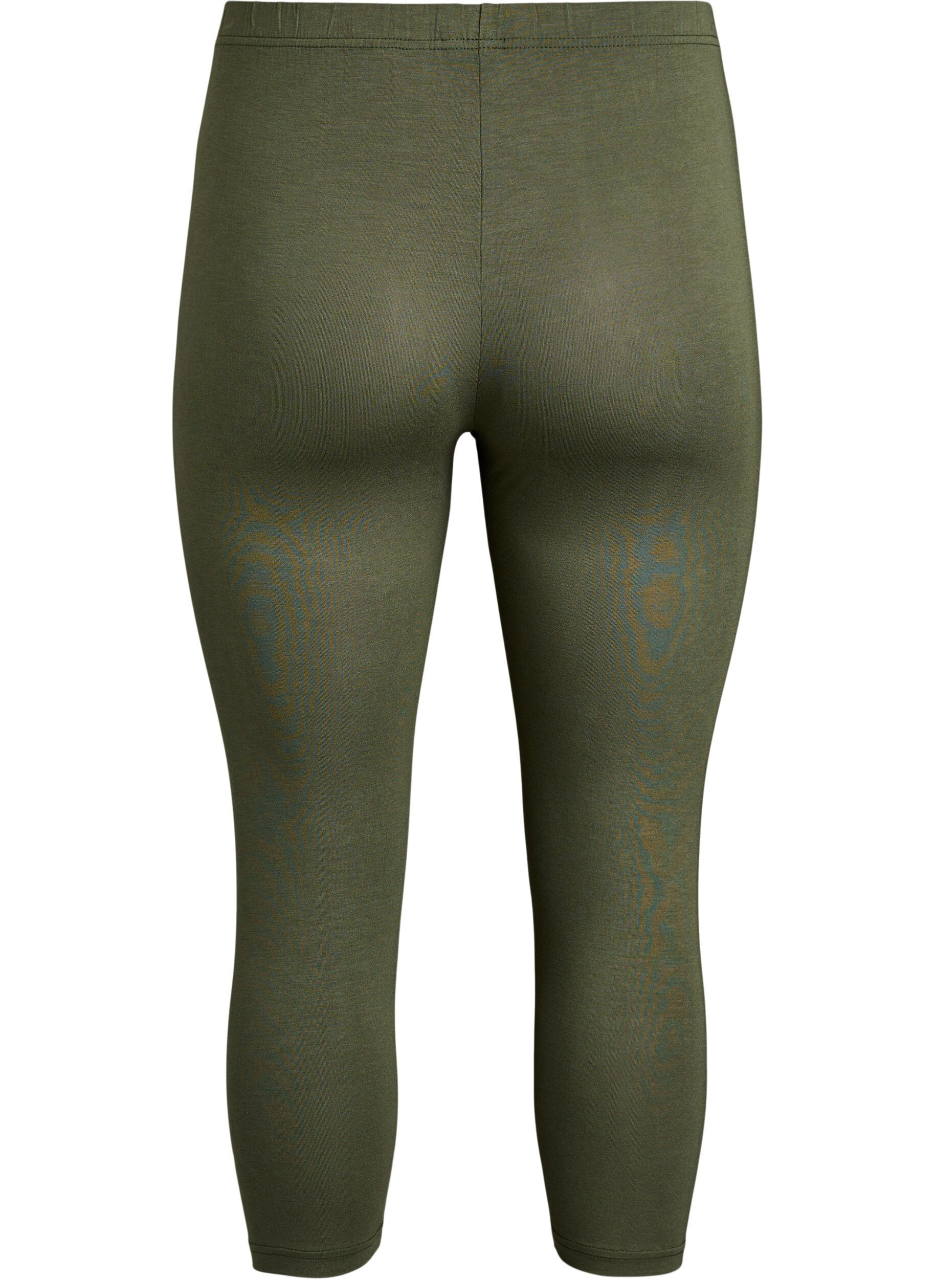 Zizzi3/4 bas-leggings, Gr&ouml;n, Packshot image number 1
