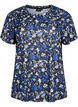 FLASH - t-shirt med blommigt tryck, Black Blue Green AOP, Packshot image number 0