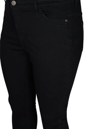 Super slim Amy jeans med hög midja, Black, Packshot image number 2