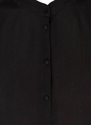 Lång viskosskjorta med pärlor, Black, Packshot image number 2