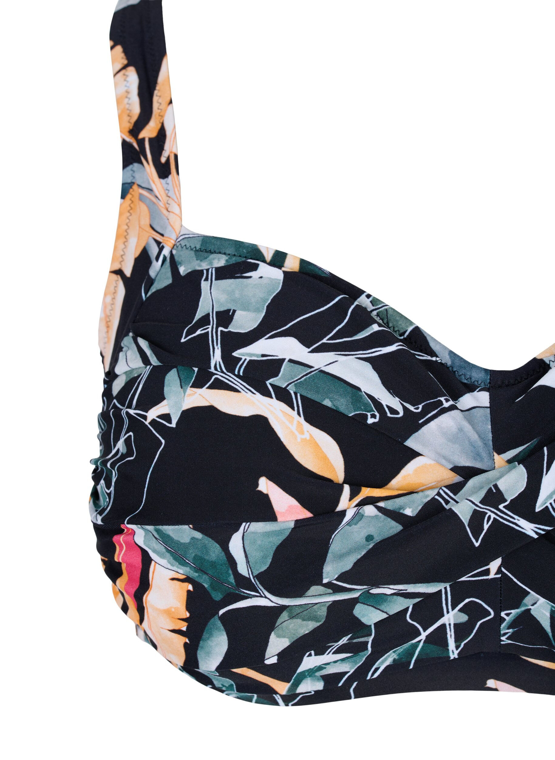 Zizzi Bikini&ouml;verdel, Leaf Print, Packshot image number 2