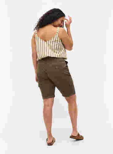 Shorts i bomull med fickor , Tarmac, Model image number 1