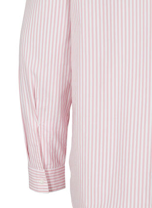 Randig skjorta i ekologisk bomull, Blush Stripe, Packshot image number 3