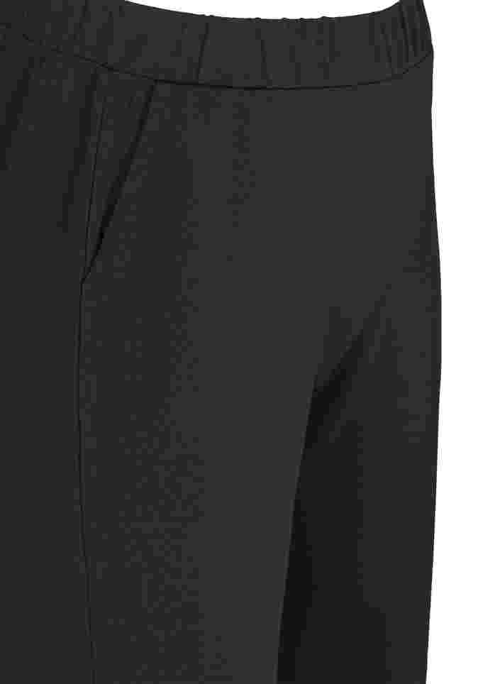 Löst sittande byxor med fickor, Black, Packshot image number 2