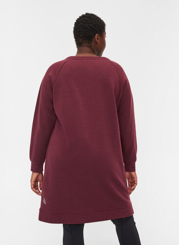 Sweatshirtklänning med fickor och slits, Port Royal, Model image number 1