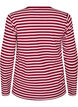 Randig blus med l&aring;nga &auml;rmar, Rosa, Packshot image number 1