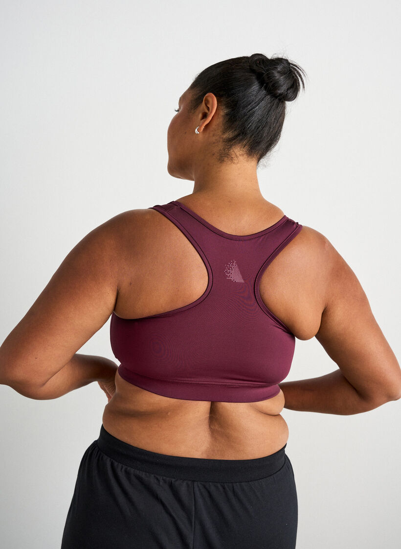 Sport-BH med racerback, R&ouml;d, Model image number 2