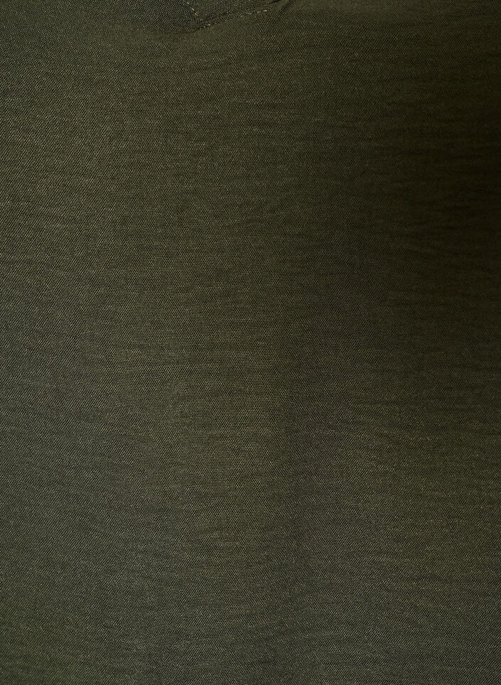 Blus med spets&auml;rmar i ballongmodell, Gr&ouml;n, Packshot image number 2