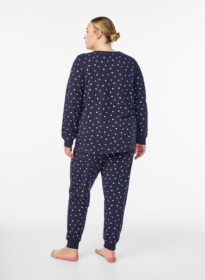 M&ouml;nstrade pyjamasbyxor, Bl&aring;, Model image number 1