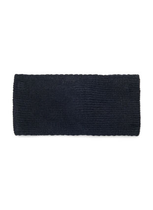 Stickat pannband, Black, Packshot image number 1
