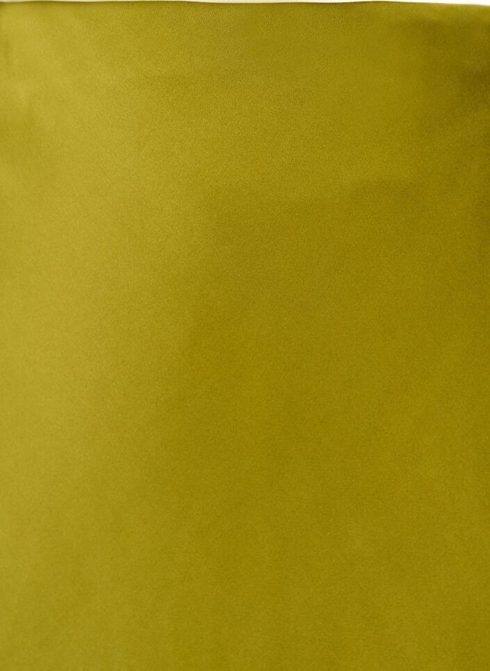 Midikjol i satin, Gr&ouml;n, Packshot