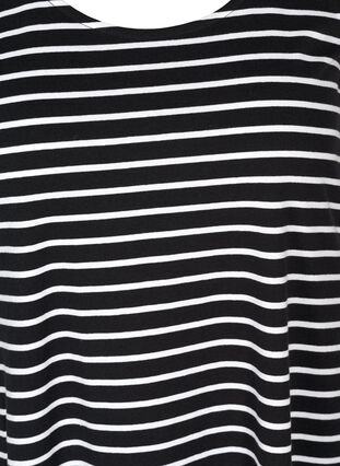 Klänning, Black W. white stripe, Packshot image number 2