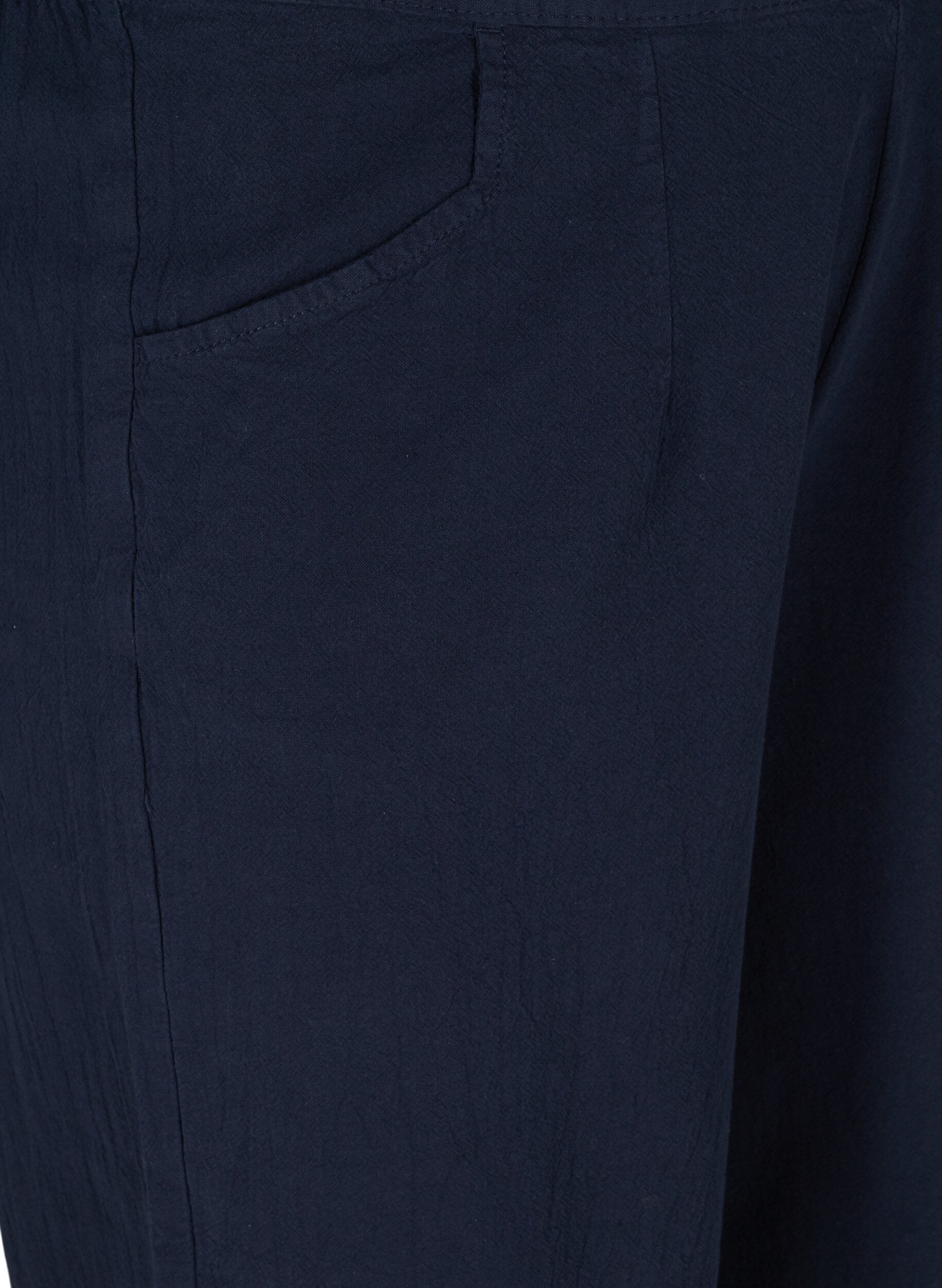 Zizzi L&ouml;sa culottebyxor i bomull, Night Sky, Packshot image number 2