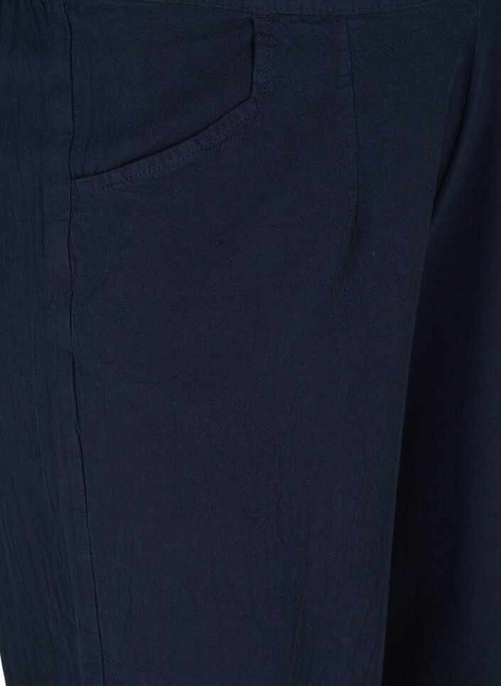 Lösa culottebyxor i bomull, Night Sky, Packshot image number 2