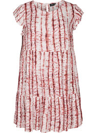 A-linjeformad klänning med batikmönster, TIE DYE PINK