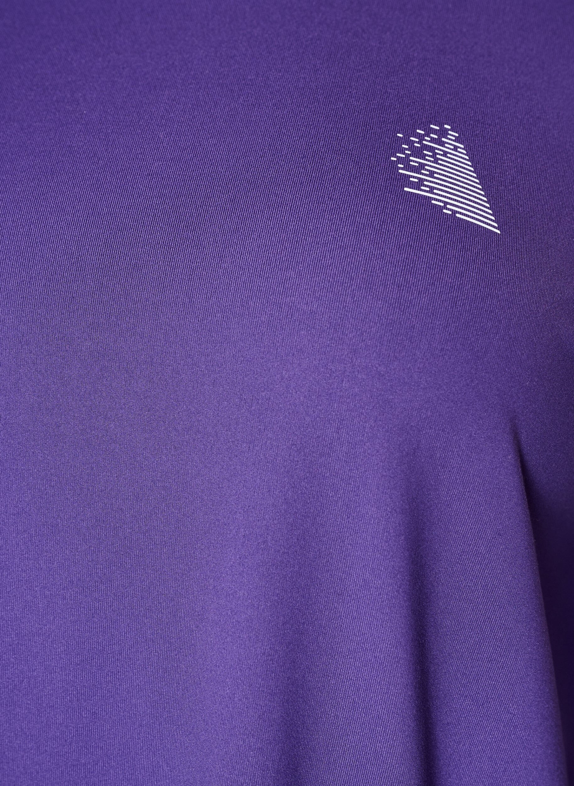 ZizziTr&auml;ningstr&ouml;ja med 3/4 &auml;rmar, Lila, Packshot image number 2