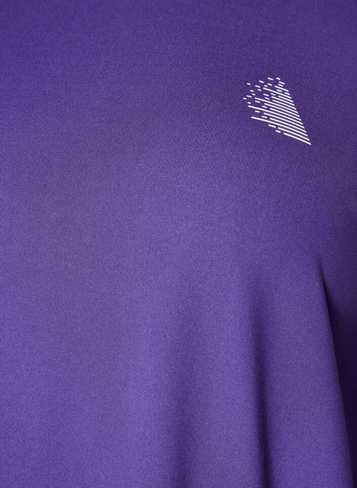 Tr&auml;ningstr&ouml;ja med 3/4 &auml;rmar, Lila, Packshot image number 2