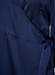 Kort omlottkl&auml;nning i satin, Bl&aring;, Packshot image number 2