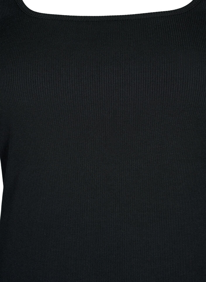 Åtsittande klänning med långa ärmar och slits, Black, Packshot image number 2