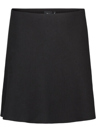 Kort kjol med a-form, Black, Packshot image number 0