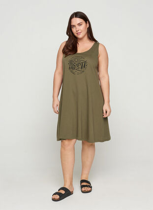 A-linjeformad klänning utan ärmar, Ivy Green ROAD, Model image number 2