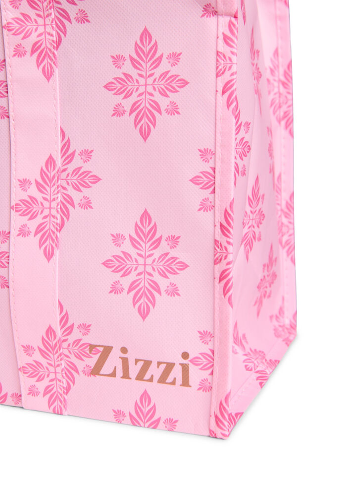 Shoppingv&auml;ska med dragkedja, Rosa, Packshot image number 2