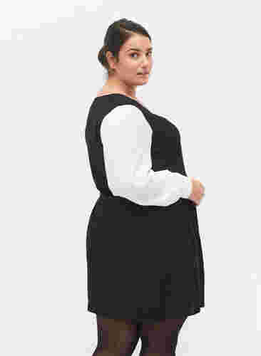 Långärmad klänning i viskos, Black w. Cloud D., Model image number 1