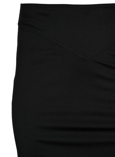 Kroppsnära kjol med dragkedja i sidan, Black, Packshot image number 2