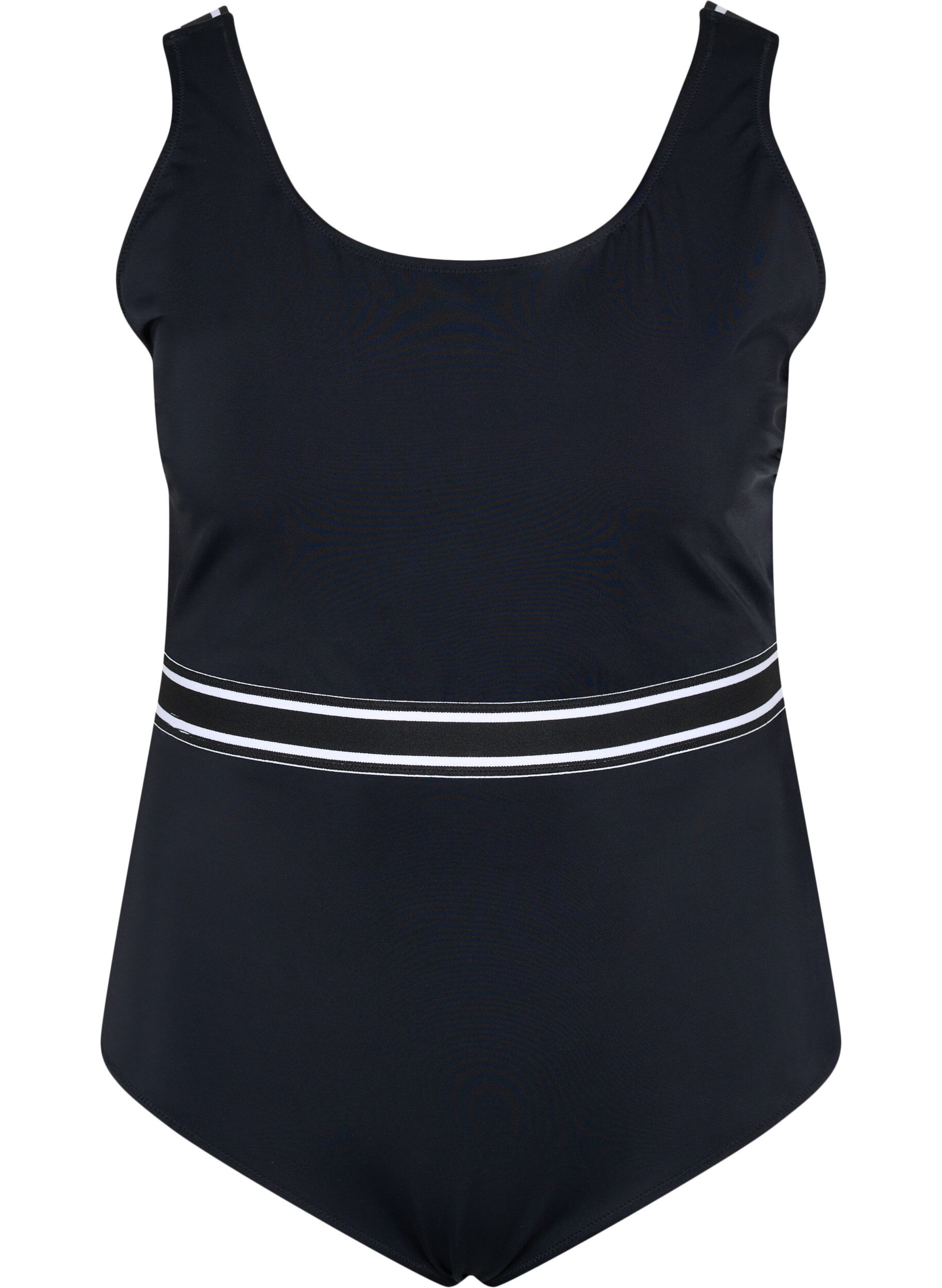 Zizzi Baddr&auml;kt med rund halsringning, Black, Packshot image number 0