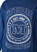 Sweatshirt med h&ouml;g krage och sportigt motiv framtill, Bl&aring;, Packshot image number 2