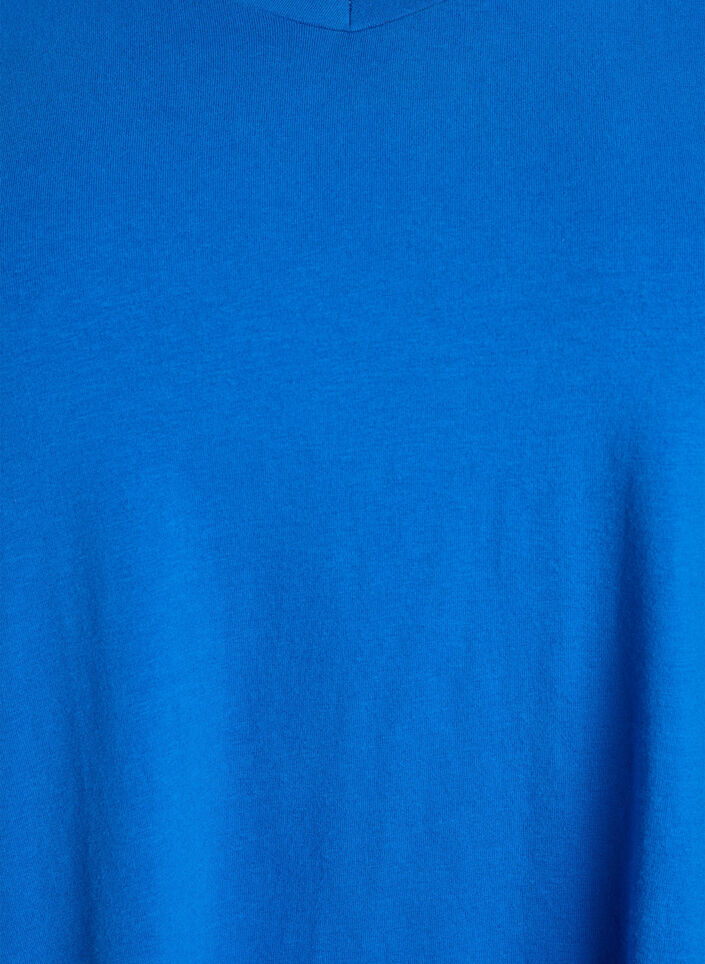 Enf&auml;rgad bas-t-shirt i bomull, Bl&aring;, Packshot image number 2