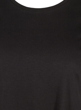 2-pack kortärmade t-shirtar i bomull, Black/Black, Packshot image number 2