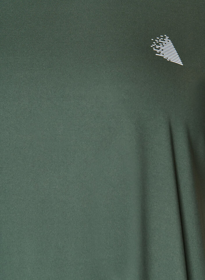 Enf&auml;rgad tr&auml;nings-T-shirt, Gr&ouml;n, Packshot image number 2