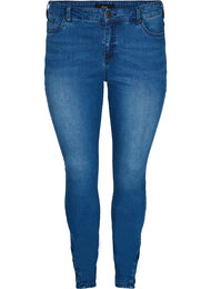 Super slim Amy jeans med rosett, Dark blue