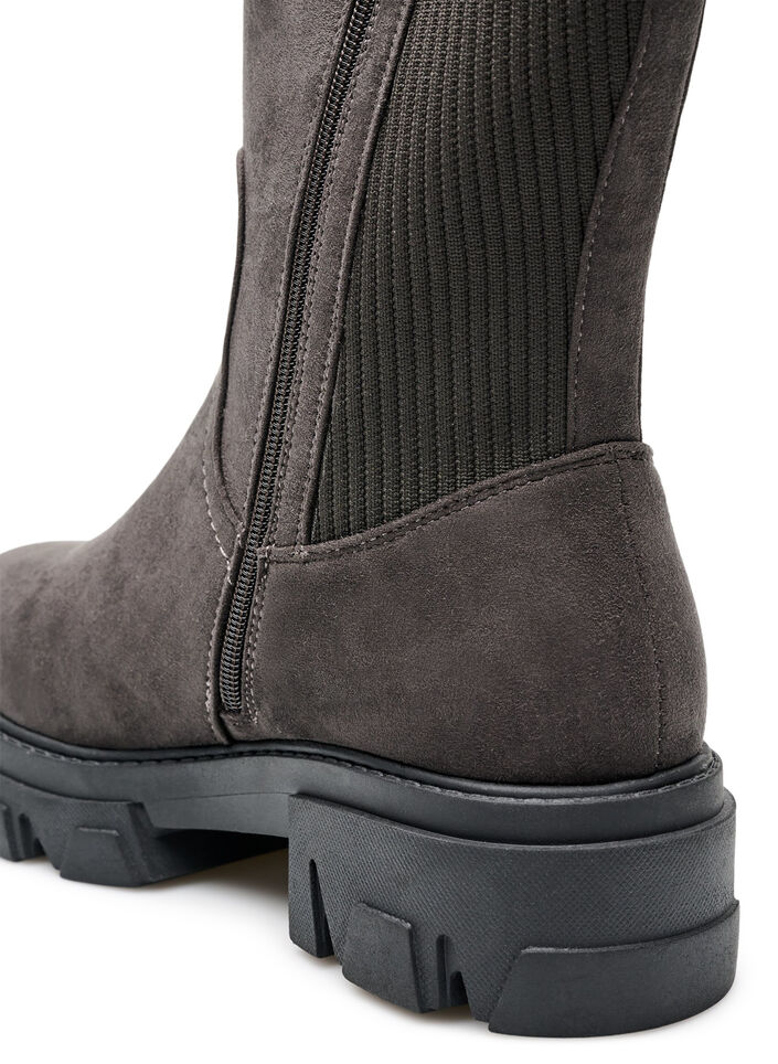 Chunky boot i mockaimitation, Brun, Packshot image number 2