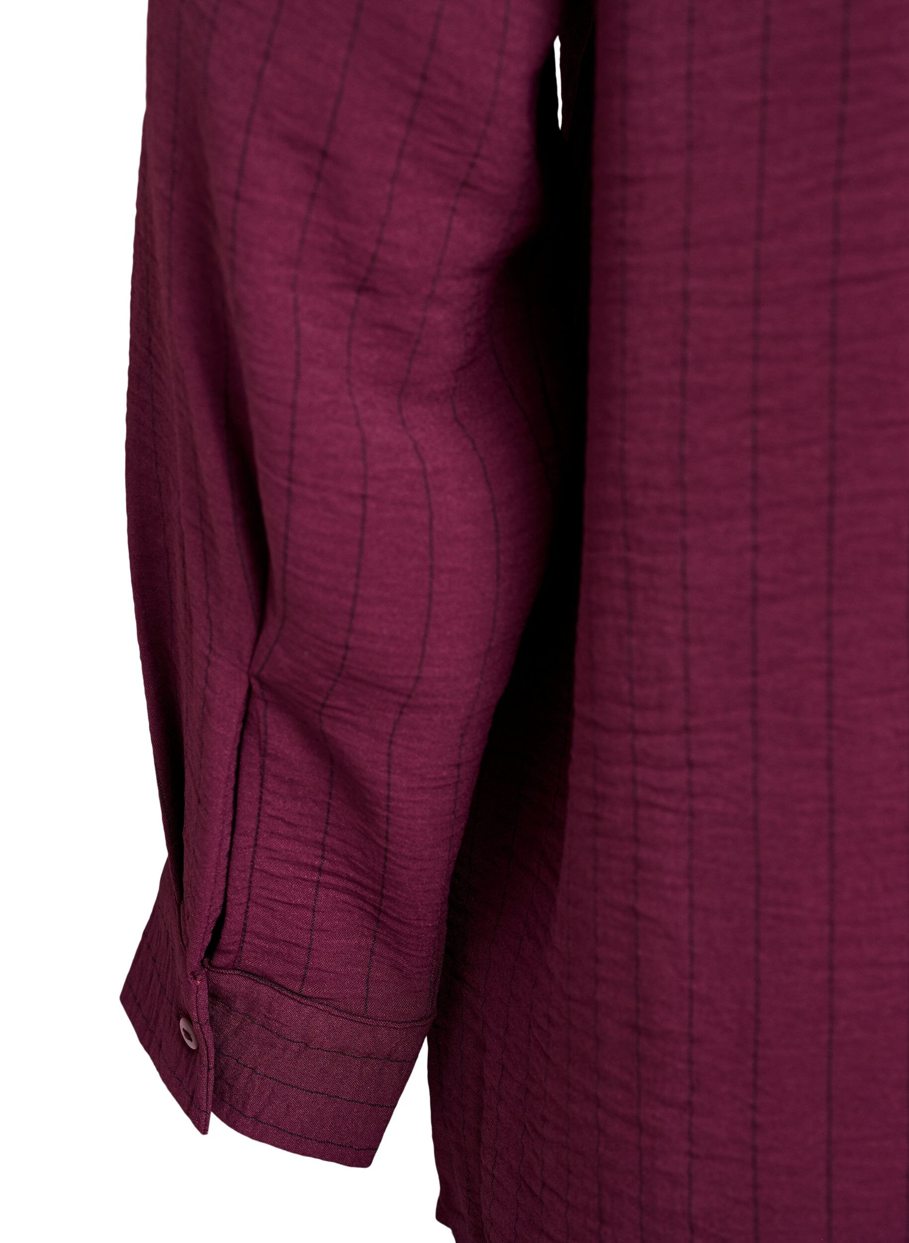 Zizzi Randidat skjorta, R&ouml;d, Packshot image number 3