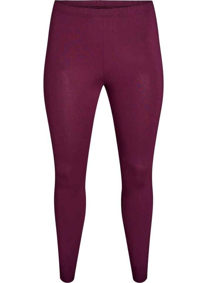 Basic leggings i viskos, R&ouml;d, Packshot image number 0