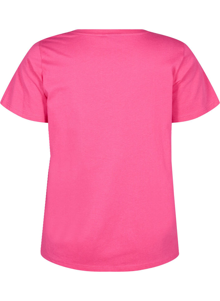 T-shirt i bomull med motiv, Raspb. w. Strawberry, Packshot image number 1