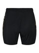 Pyjamasshorts i modal med kontrastband, Svart, Packshot image number 1
