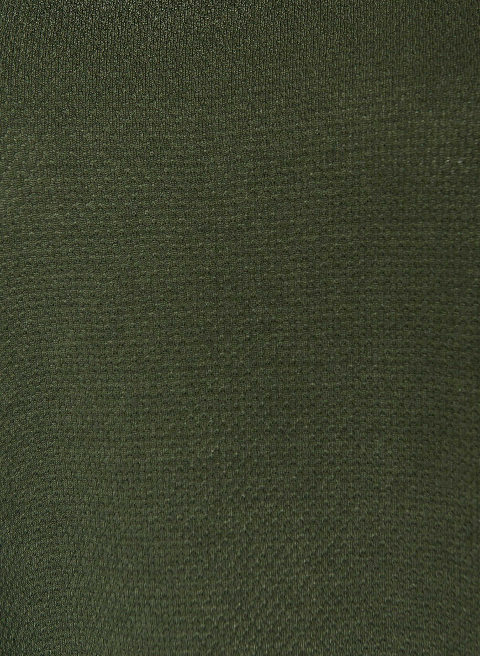 Zizzi Kort kl&auml;nning i strukturerad jersey med rund halsringning, Gr&ouml;n, Packshot image number 2