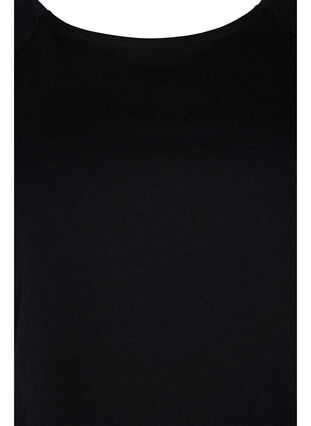 2-pack t-shirtar i bomull med 2/4 ärmar, Black, Packshot image number 2